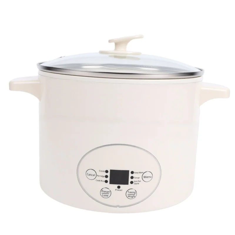 Portable Electric Cooking Pot 800W Dry Burn Protection Non Stick Noodle Ramen Soup Maker EU Plug