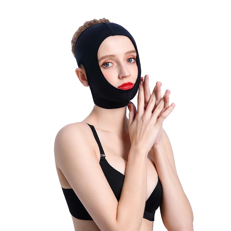 Masker Pengangkat wajah 3D wanita, masker pengangkat perawatan kulit tali Anti Keriput pembentuk wajah kecantikan bersirkulasi