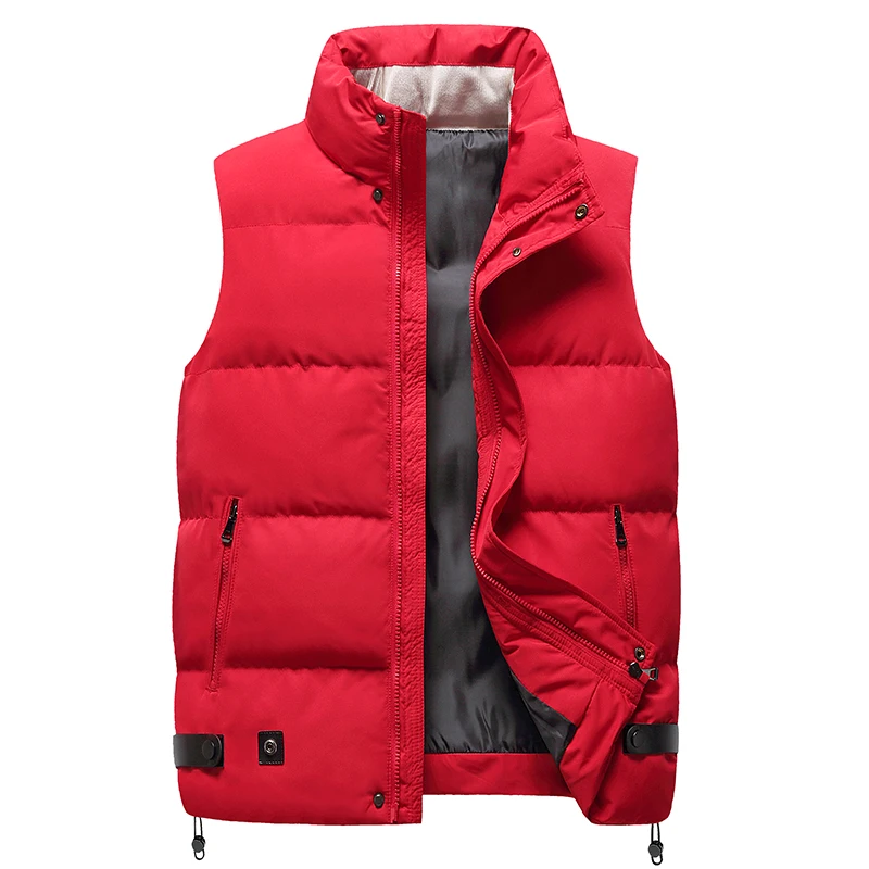

Men's Casual Quality Sleeveless Vests Men's Down Cotton Windproof Warm Vest Thermal Mountain Vest Waterproof Thermal Vests