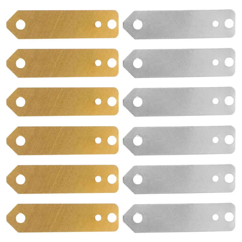 12Pcs Zinc Copper Strips Set for Fruit Experiment Educational Science Kit Electrochemistry Learning Materials