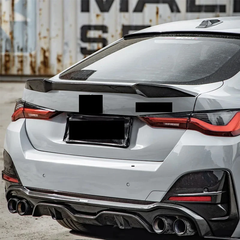 

Dry Carbon Fiber Rear Bumper Splitter Fog Light Cover Air Vent Trim Side Intake Frame For BMW 4 Series 4-Door G26/i4 2020-IN