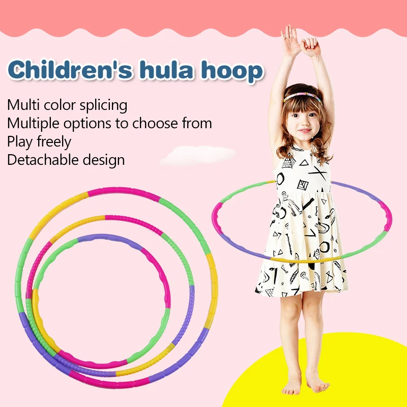 Sport Removable Color Hoop Equipment For Children Portable Exercise Plastic Fitness Training Circle Children's Best Gifts