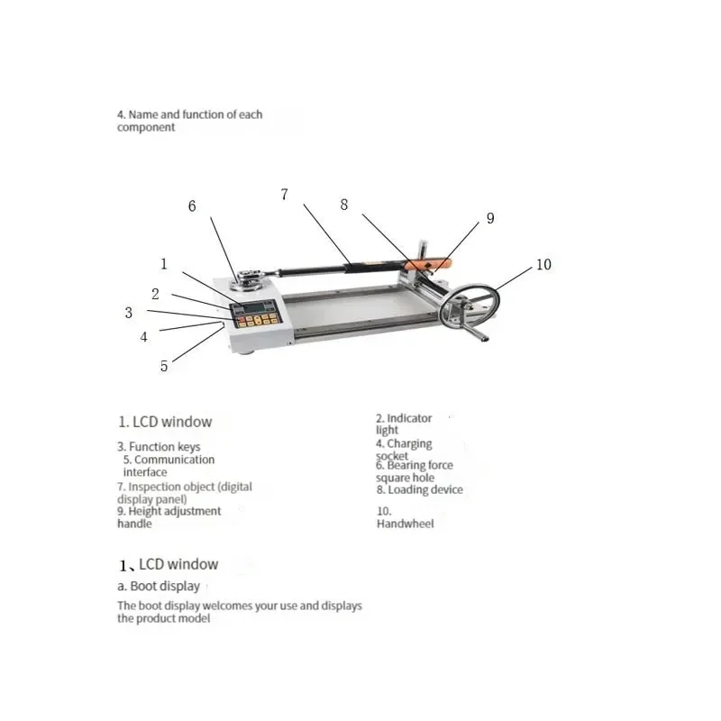 Digital Torque Wrench Calibration Instrument Torque Wrench Tightening Force Testing Torque Calibration Instrument