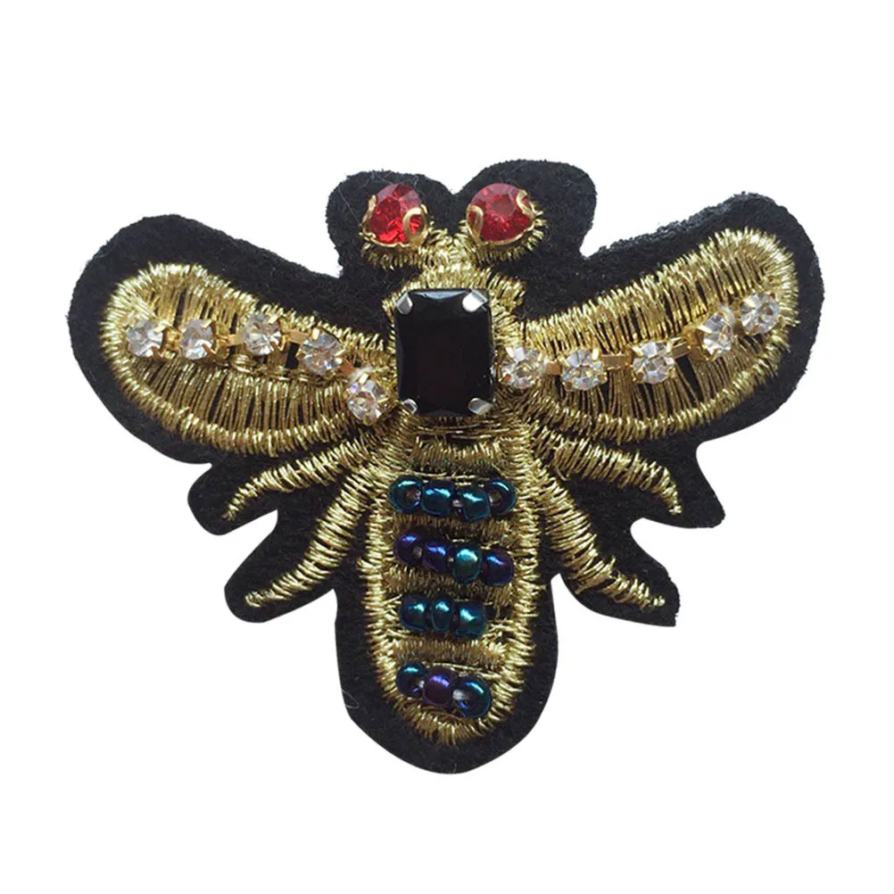 

10Pcs Golden Wire Bees Vintage Style Sparkly Ribbon Trim Sewing Craft for Jewelry Making Wedding Decoration Gift Packaging