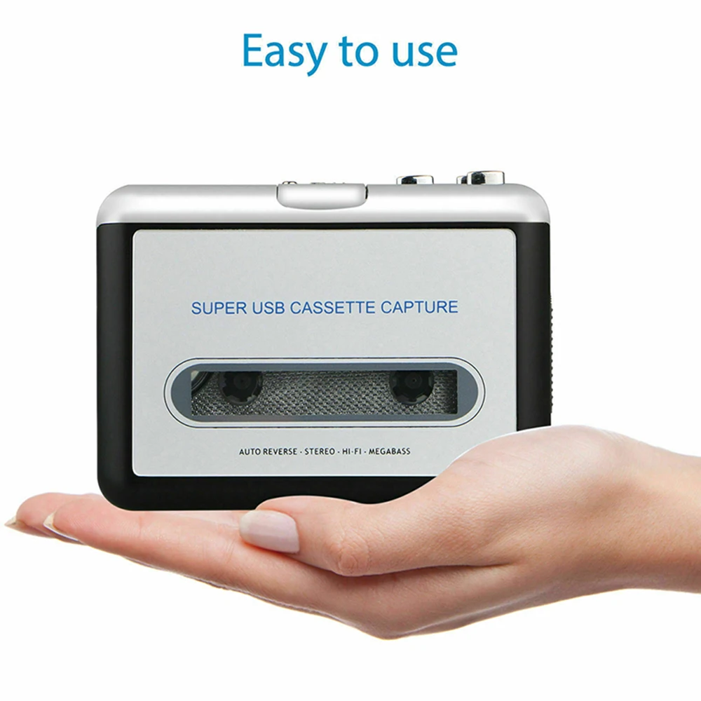 Cassette Player USB Cassette to MP3 Converter Capture Audio Music Player Tape Cassette Recorder