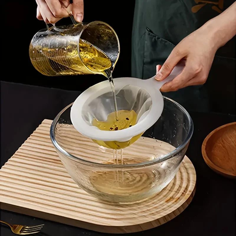 مجموعة فلاتر زجاجية مكونة من 3 قطع - مقاسات شبكية 100/200/400 للقهوة والشاي والعصير وحليب الصويا ونبيذ الأرز - متينة وسهلة التنظيف وقابلة لإعادة الاستخدام #5