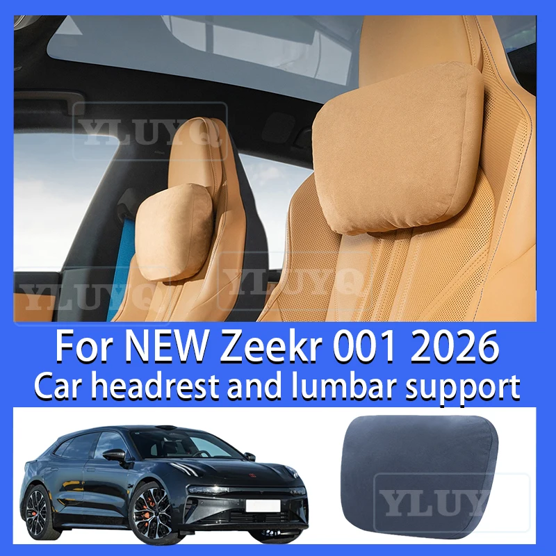 

2026 Model Refresh Car Headrest, In-Car Neck Pillow, Suede, Dedicated Car Lumbar Support Car Accessory