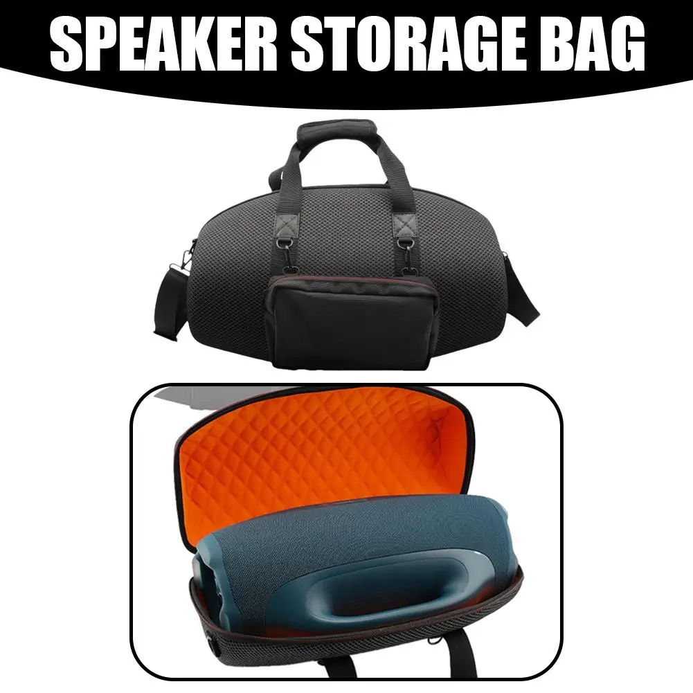 

For Jbl Boombox4 Bluetooth Speaker High-Quality Acoustic Fabric Multi-Functional Storage Bag Shock-Absorbing Dual Carrying﻿