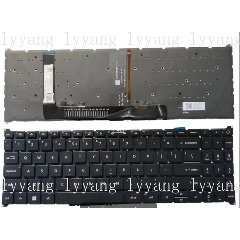 

f US Backlit Keyboard for Acer Nitro V15 ANV15-51 ANV15-51-532J ANV15-51-59MT