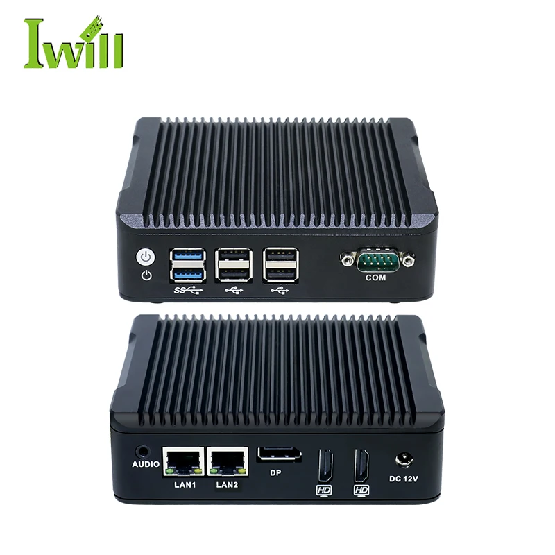 Factory Borebone System Mini Pc J3160 Quad Core Faneless Box PC for Home and Student