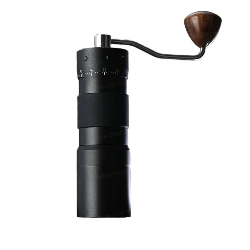 For Hand‑Crank Coffee Grinder, External‑Adjust Steel‑Core Ghost‑Tooth Burr, Portable Manual Coffee Mill for Home & Camping