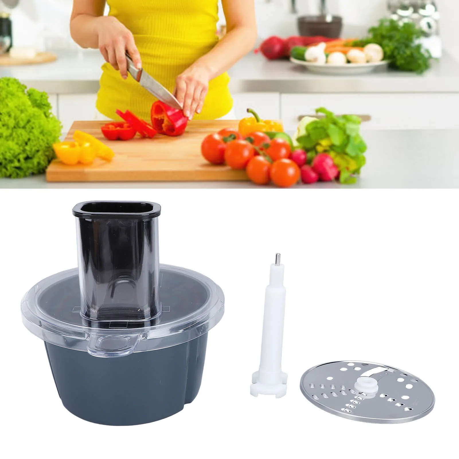 Food Processor Cutter Kit Vegetable Cutter Stainless Steel Blades Professional  High Efficiency Perfect Fit for Kitchen