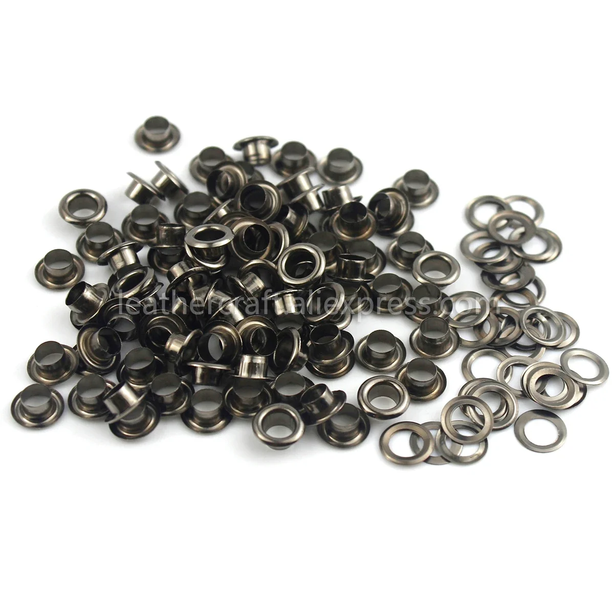 100sets 6mm Brass Eyelets with Washers Leather Craft Repair Grommet Round Eye Rings For Shoes Bag Clothing Skin Belt Hat