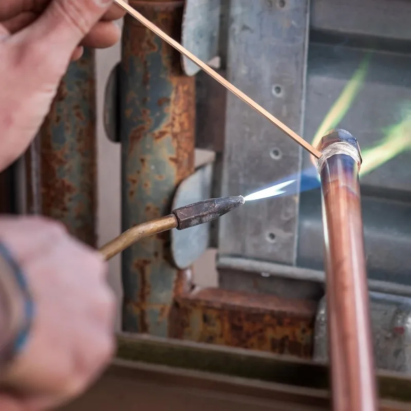 Phosphor-Kupfer-Schweißstäbe, Flache Kupferelektroden, Selbstfluss-Schweißdraht, Hartlötdraht für Mechanische Reparaturen – Detail 4