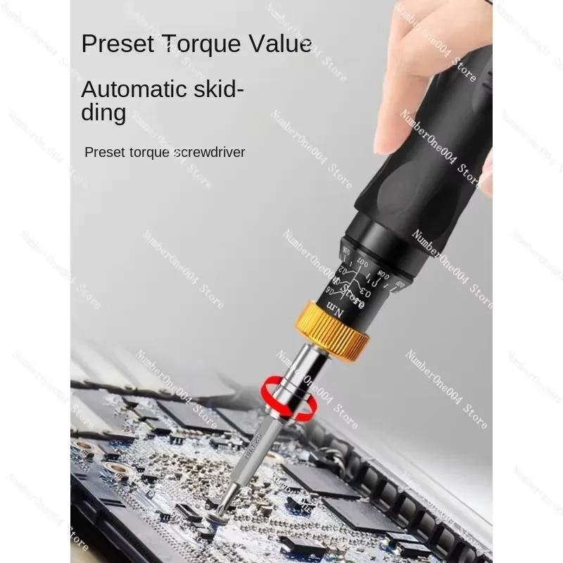 

Digital Torque Screwdriver with Adjustable Preset Precision Torque Wrench with Interchangeable Bits Torque Tester Function