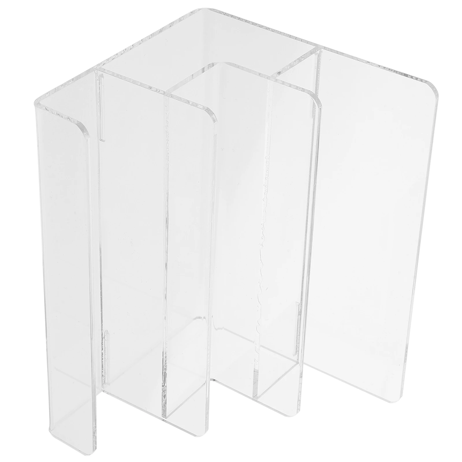 

3 Tier Acrylic Wallet Stand for Display and Storage Multi-Layer Purse Holder Rack Organizer Clear Bag Stands for Home Retail