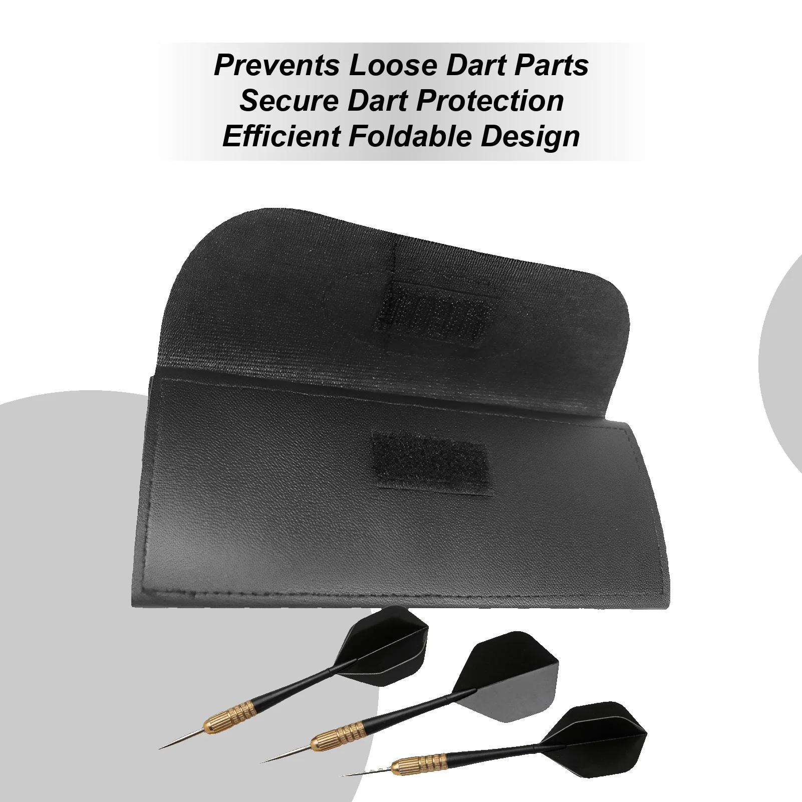 

Dart Bag Leather Foldable Portable Box Case Holds Steel Soft Darts Shafts For Flights Shafts Accessories Training Bar Game