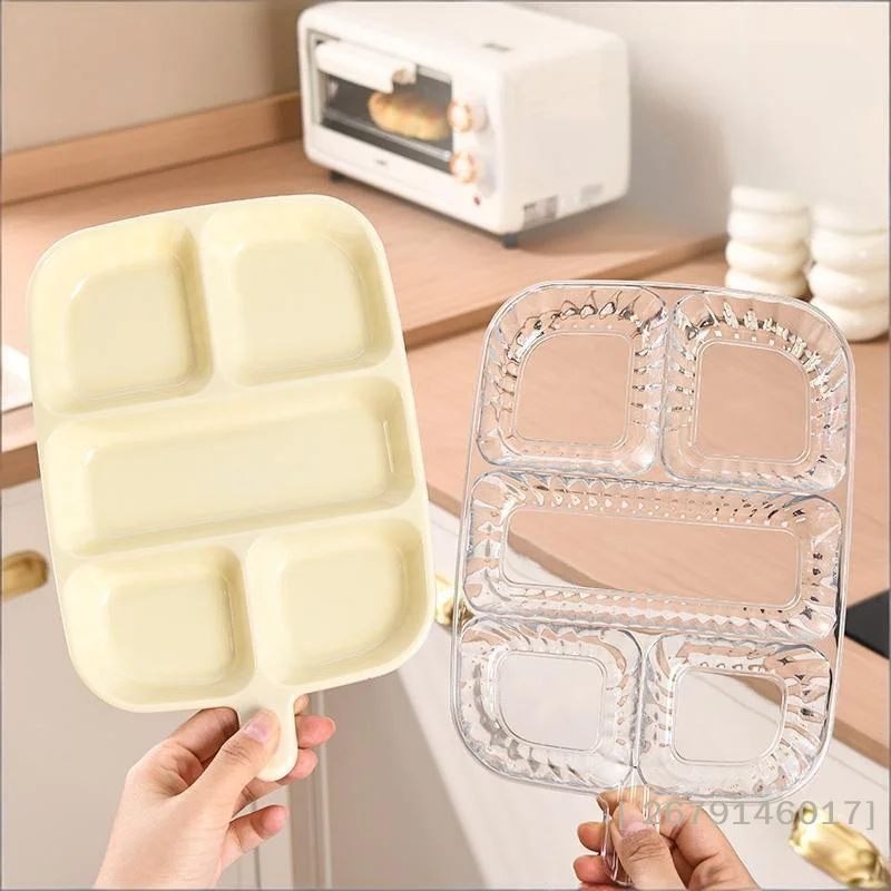 {MX} 1/2Pcs 5 Grids Divided Storage Tray Kitchen Scallion Gi