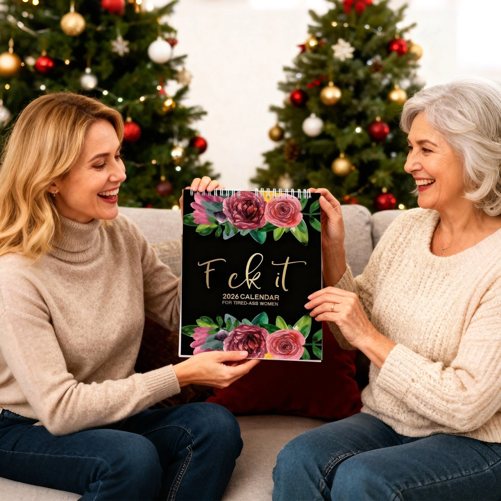 

Забавный декор для домашнего офиса, календарь 2026 года - забавное слово, ежемесячный планировщик, большой сетчатый настенный календарь