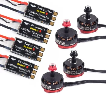 RC RS2205 2205 2300KV CW CCW Brushless Motor 2-6s 20A/30A/40A ESC for FPV RC xx210 Racing Drone Multicopter