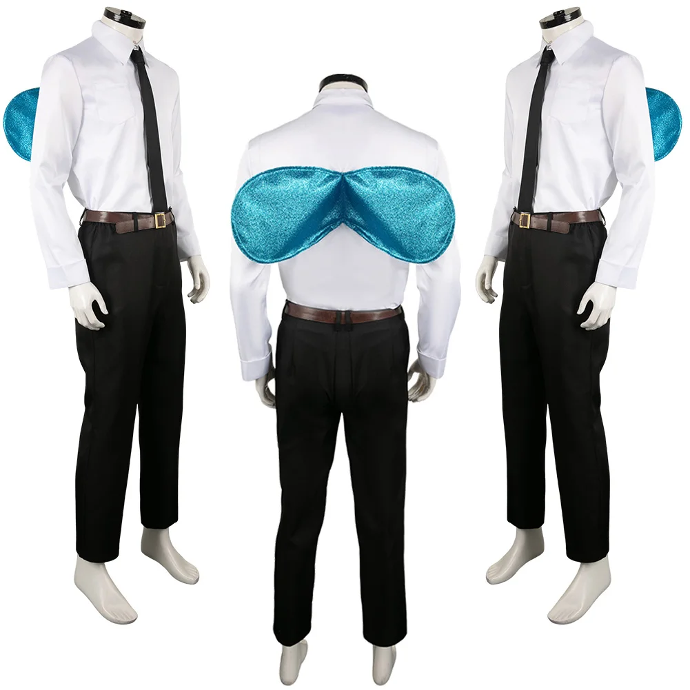 Cosmo Cosplay Men Disguise Costume Anime The Fair Cartoon Odd Parent Disguise Outfits Male Roleplay Neck Tie Crown Party Suits