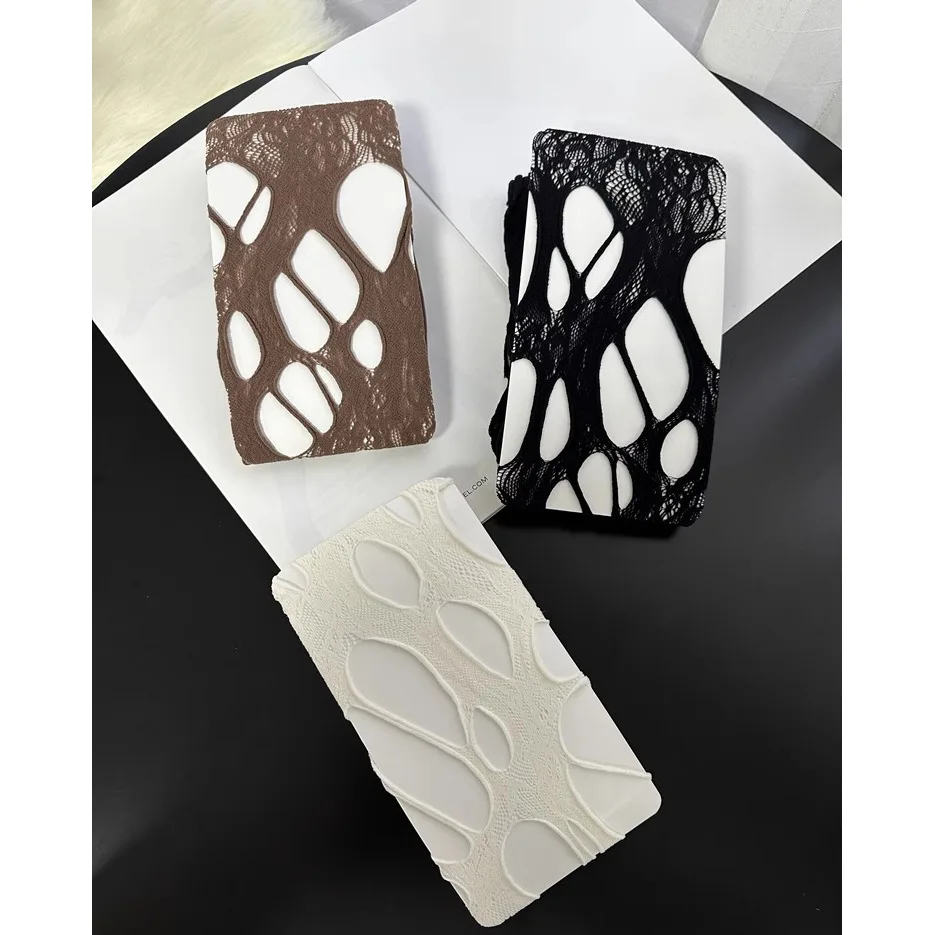 Unregelmäßige hohle Fischernetzstrümpfe Subkultur y2k Retro Mädchen Mesh Strumpfhosen Gothic Strumpfhosen Strumpfwaren Cosplay Kostüm Zubehör