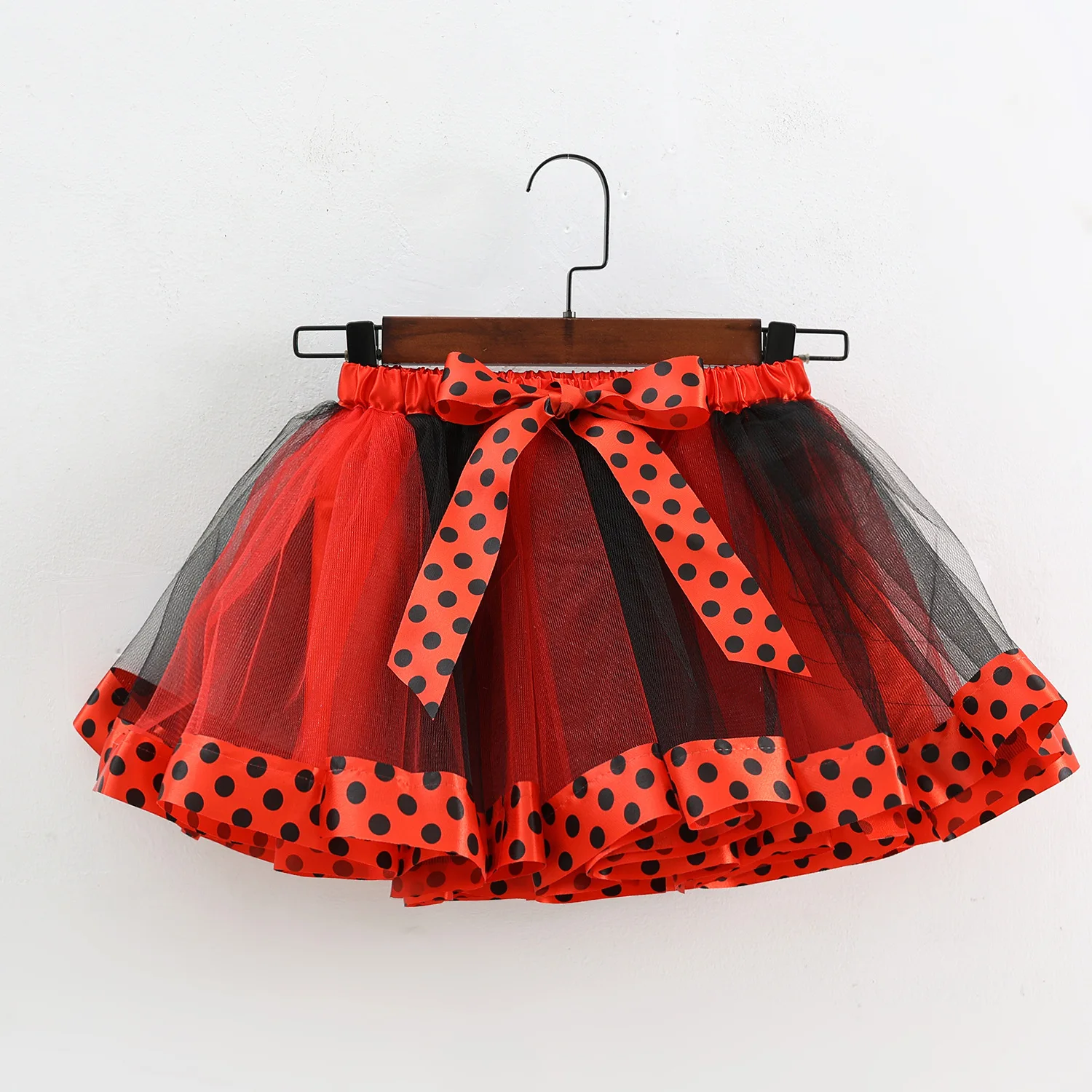 Girls' Striped Printed Animal Series Mesh Skirt, Children's  Skirt with Lining, Performance Short Skirt