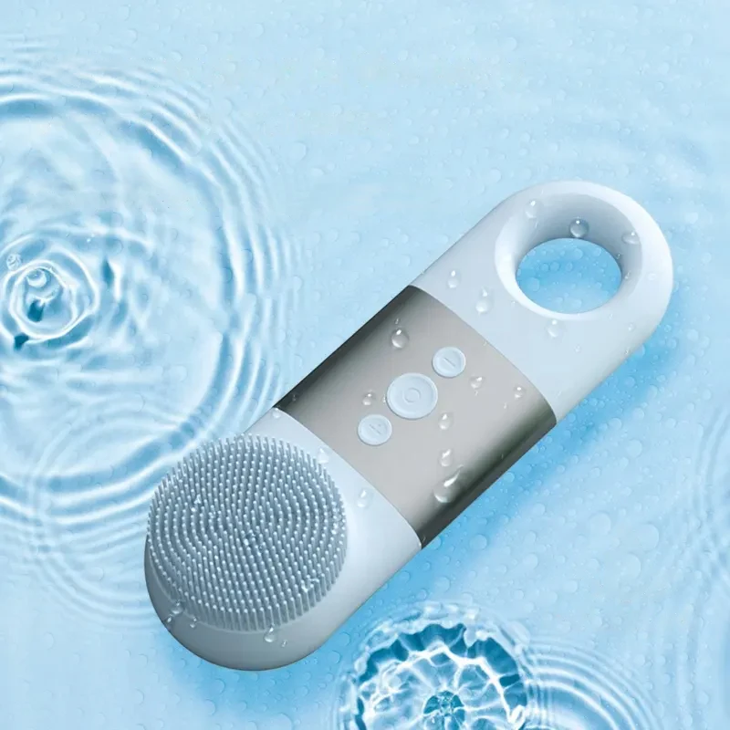 Portable Facial Exfoliator Electric Washing Face  Waterproof Face Cleansing Brush  Pore Cleanser Spin Facial Cleansing Brush