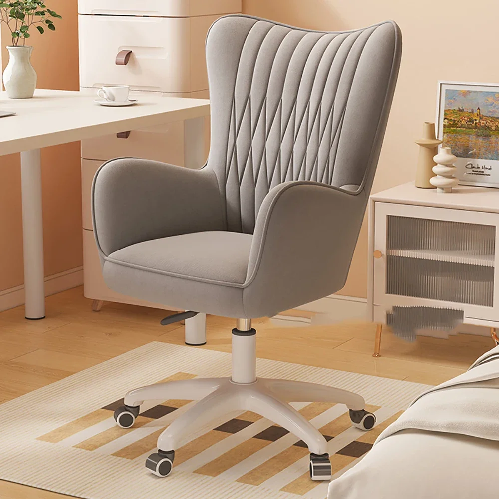 Comfortabele eenvoudige elastische bureaustoel Beauty Swivel Trendy mobiele gamingstoel ModernNordic Chaise De Bureaux kantoormeubilair