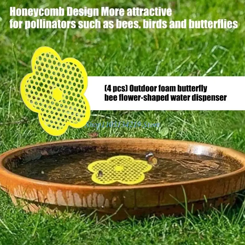 N5KC Lightweight Pollinator Watering Bases No Toxic EVA Foam Outdoor Pond Accessories