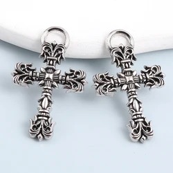 20pcs New Cross Alloy Charms Reiligious Christian Silver Color Pendants For Making Handmade DIY Jewelry Findings Accessories