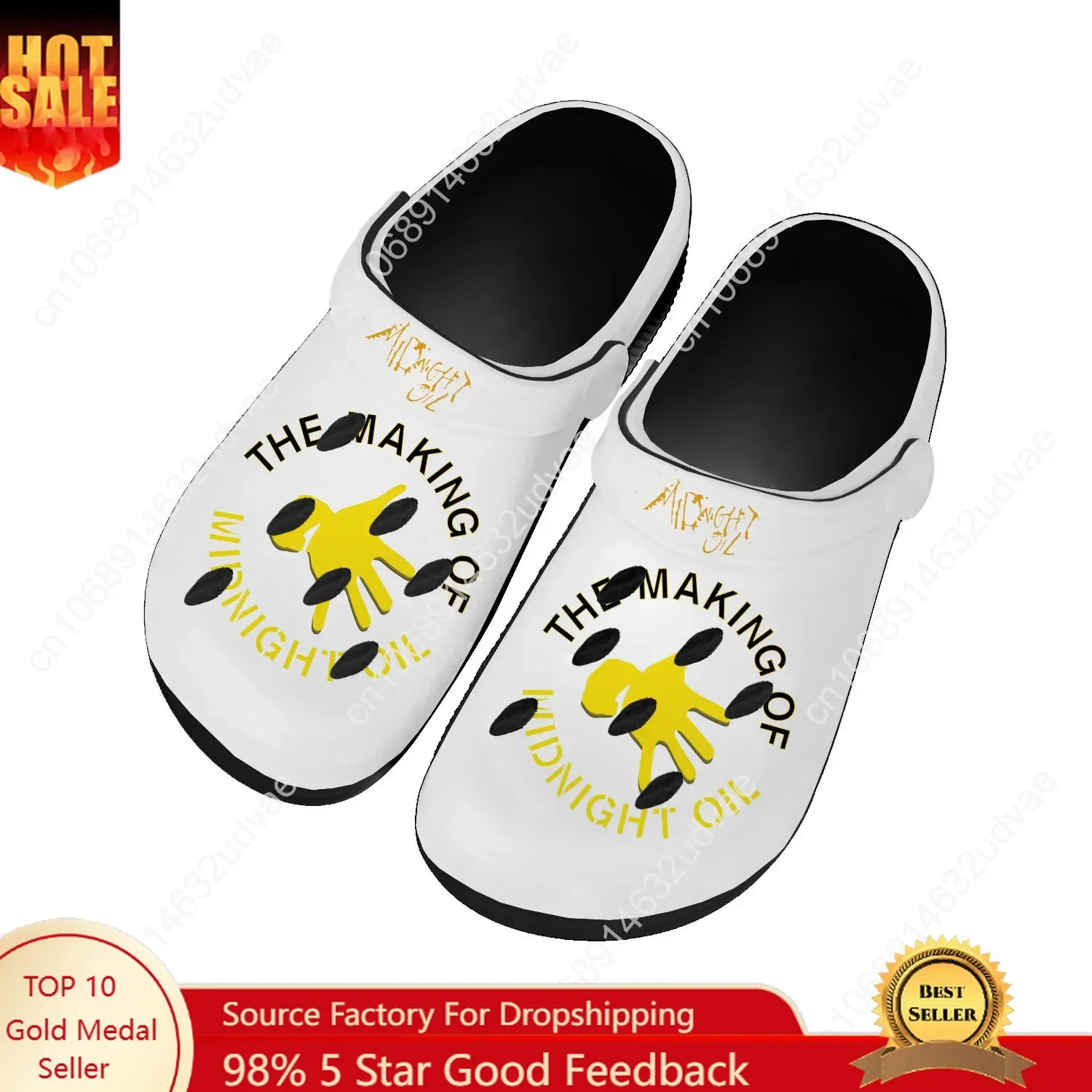 

Midnight Oil Water Shoes Mens Womens High Quality Fashion Home Garden Clogs Customizd Sandals Beach Breathable Hole Slippers