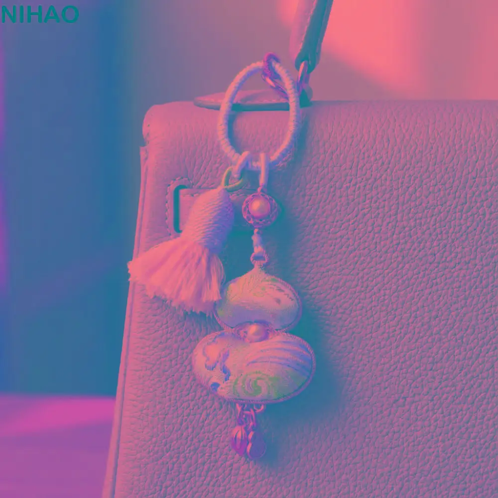 Handmade Brocade Gourd Pendant Good Luck Blessing Gourd Key-chain Traditional Chinese Style Woven Tassel Bag Pendant Gifts