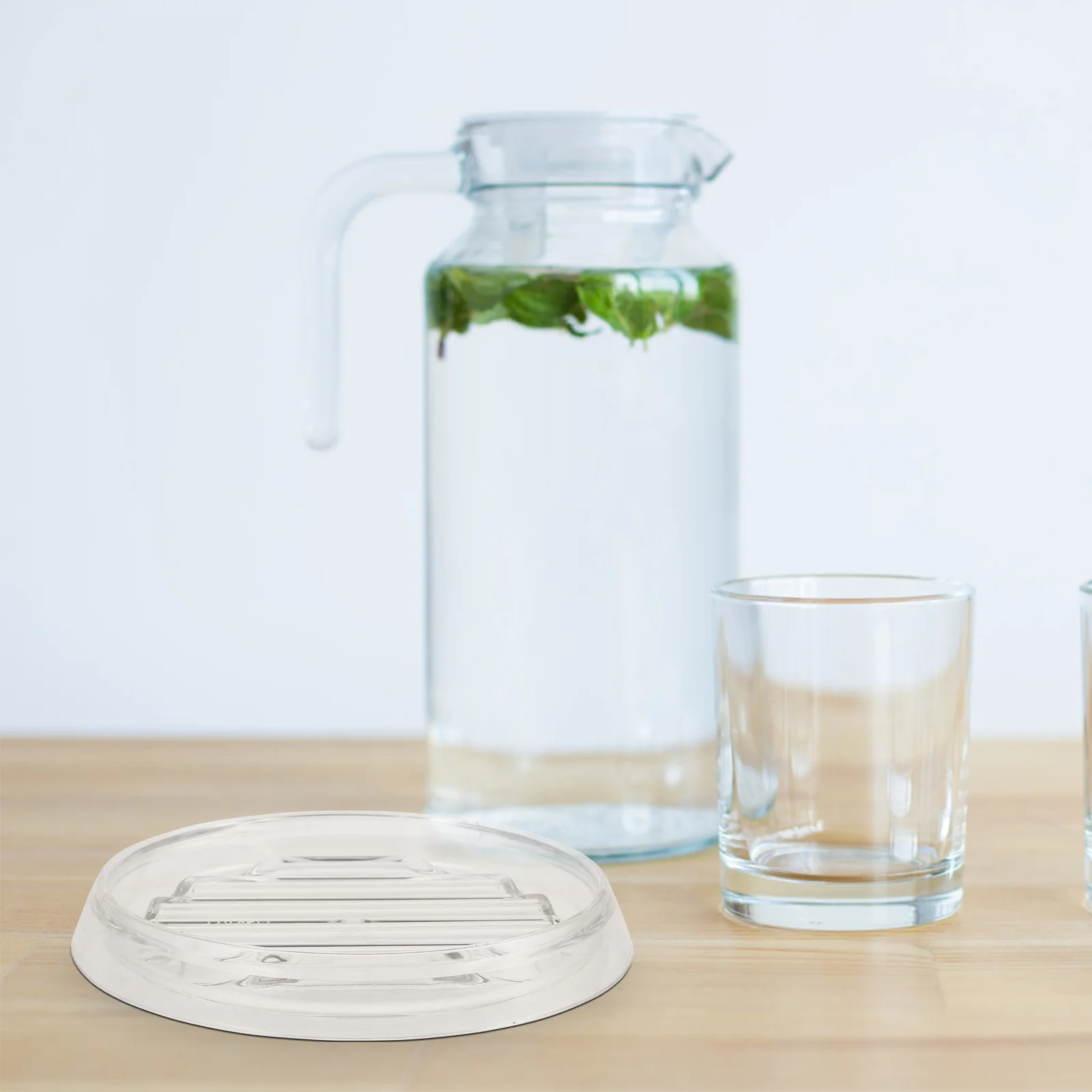 

Pitcher Saucer Round Cup Mat Thick Pp Nonslip Heat Resistant Water Jug Saucer For Kitchen Dining Room Patio Party Supplies