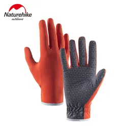 Naturehike-Outdoor Cycling Gloves for Men and Women, High Elastic, Breathable, Touch Screen, Non-Slip, Running, Climbing