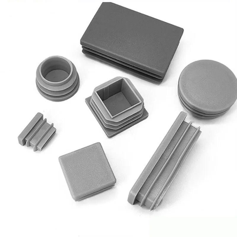 

16-100mm Round Square Anti Skid Furniture Leg Caps Floor Protection Steel Tube Pipe Inserts Plug Grey Plastic Blanking End Caps