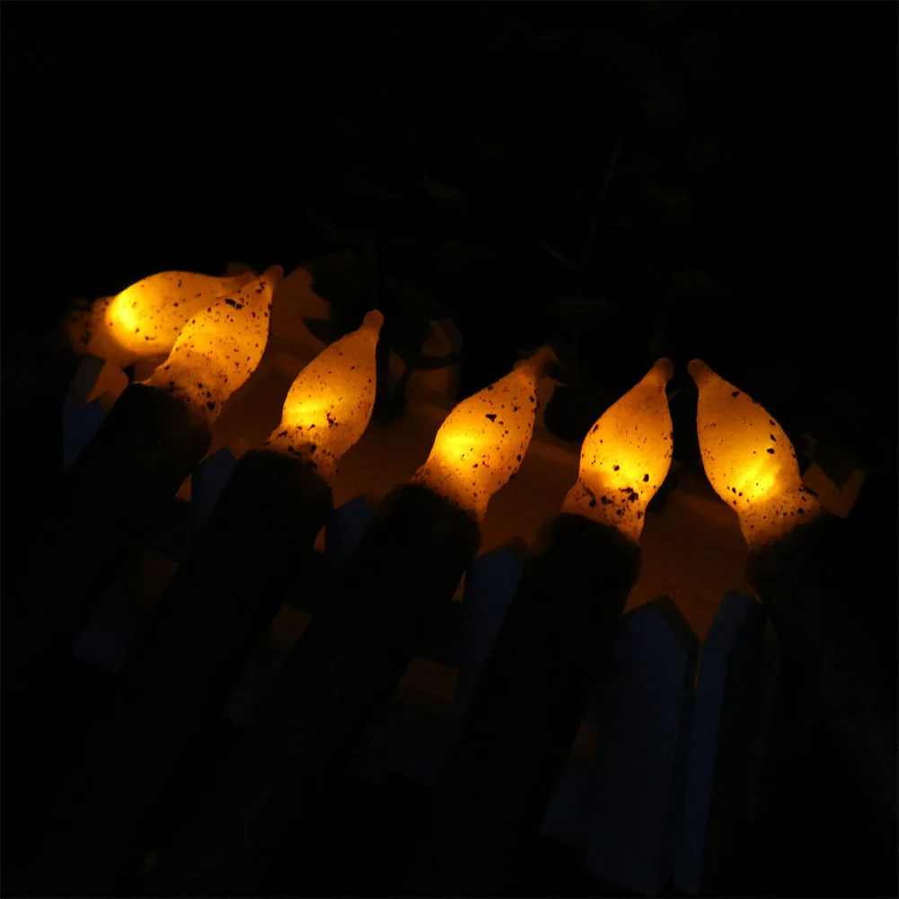 

6pcs LED Candle Electric Taper Craft Plastic Party Halloween Decor Safe Night Light Battery Operated Flameless Yellow Flicker