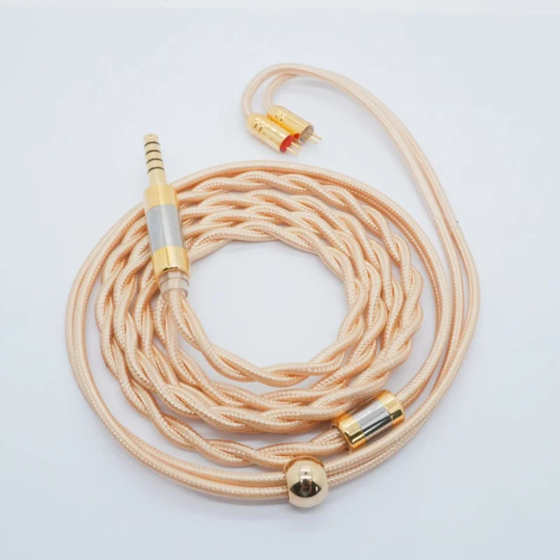 xinhs-q01-gold-cobra-2-brins-coaxial-cuivre-alliage-d'or-plaque-argent-cable-de-mise-a-niveau-pour-ecouteurs