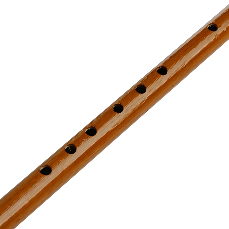 Flauta bambú tradicional 6 agujeros, clarinete, instrumento Musical para estudiantes, Color madera