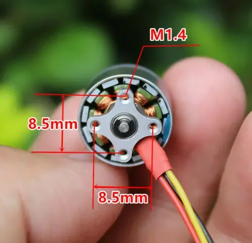 Mini 1104 Brushless Motor 4300kv High Speed Engine NdFeB High-strength Magnetic for 1S-3S RC Drone FPV Quadcopter Aircraft