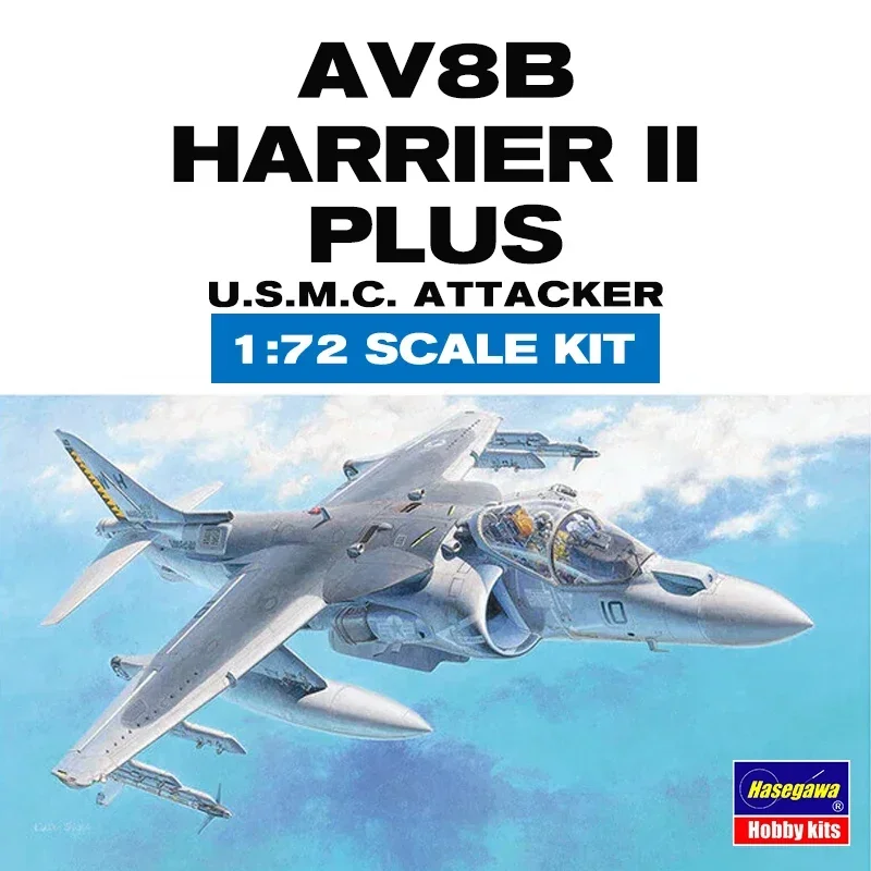 Hasegawa Plastic Assembled Aircraft Model Kit 00454 AV-8B Harrier II Plus Fighter 1/72