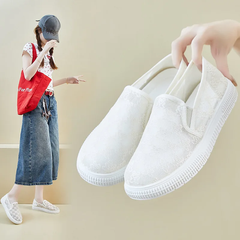 

2025 летние сетчатые маленькие белые туфли, новые студентки, дышащие, увеличивающие рост, повседневные уличные туфли для стрельбы, прогулочные туфли