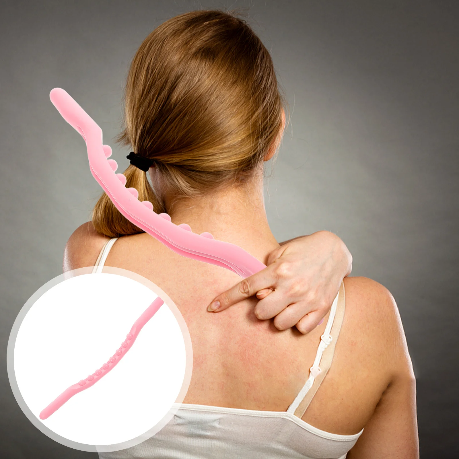 

Muscle Roller Stick Deep Tissue Manual Massager Tool Ergonomic Handle for Leg Back Stomach Post Workout Recovery Slimming Body