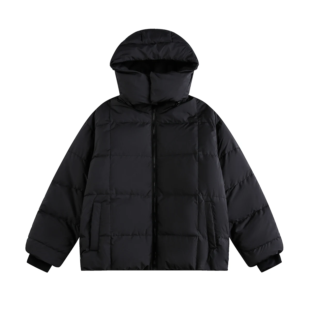 موضة انفصال مقنعين أسفل السترات الرجال النساء 2025 شتاء جديد بلون أسفل معاطف الباردة واقية الدافئة الأبيض بطة أسفل معاطف