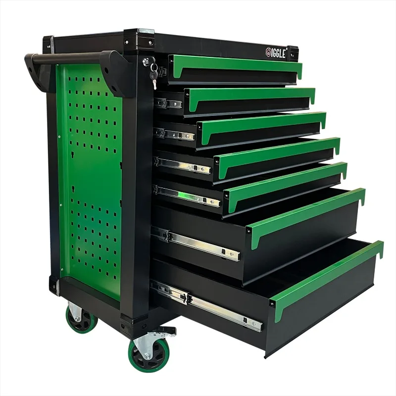 Multi-Functional Lab Trolley Cart & Tool Storage Cabinet - Large Capacity Roller Chest with Tools Set for Industrial Use
