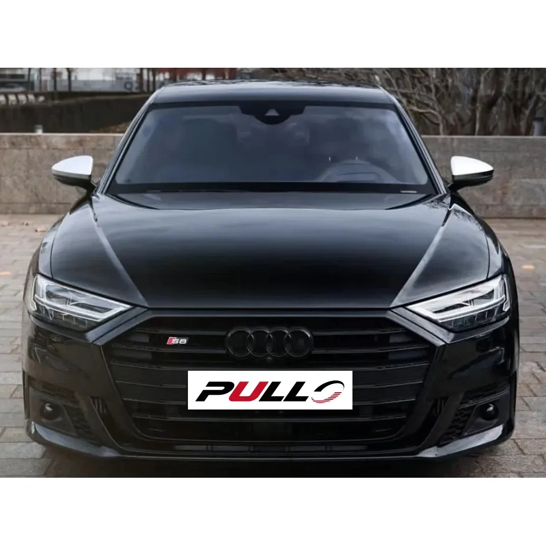 Car Accessories for  A8 D5 2019-2022 Upgrade To S8 Model Include Front Bumper with Grille Rear Diffuser Exhaust Pipes