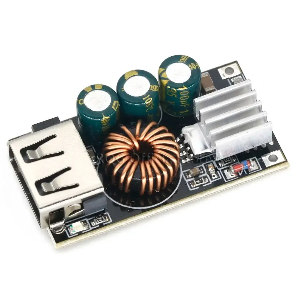 Qc3.0 Apple Huawei MtK Samsung DiY Fast Charger DC 5-32V 24W Step-down Module for Emergency Charging of Mobile Phone