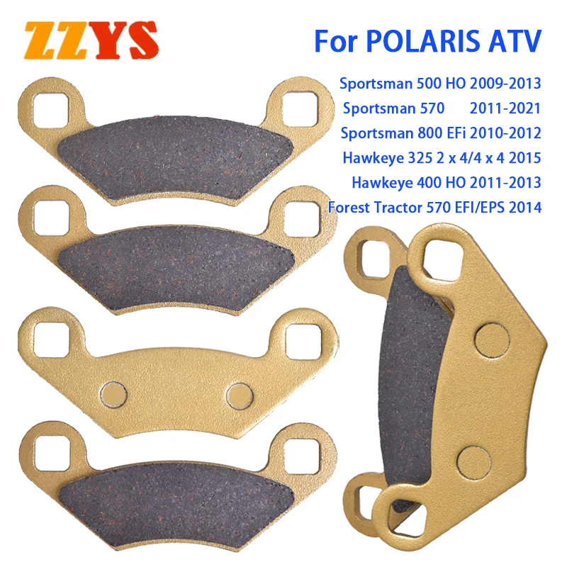 Front Rear Brake Pads Set For POLARIS ATV 570 2011-2021 400 500 800 2010-2012 Hawkeye 325 400 Forest Tractor 570 EFI/EPS 2014