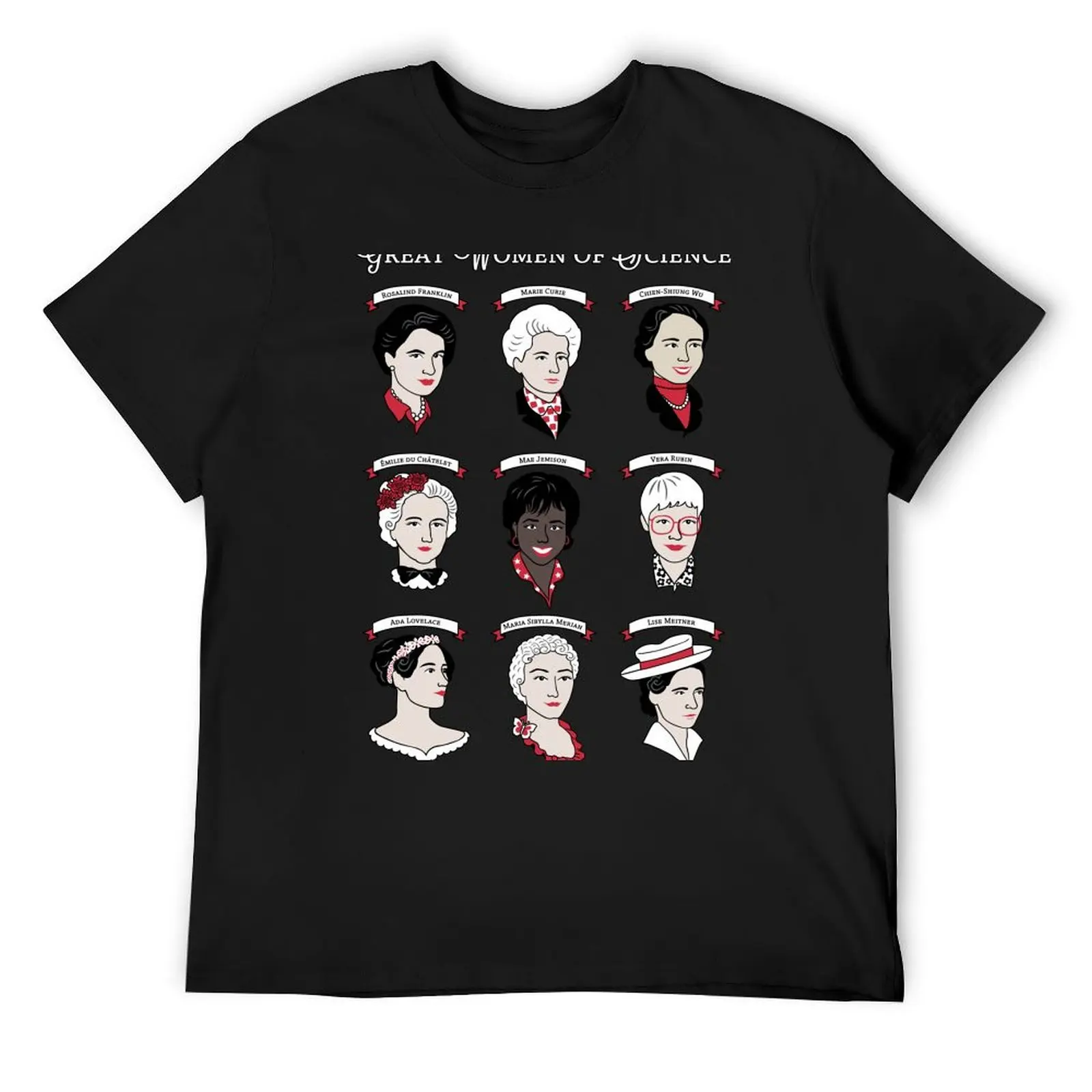 Great Women of Science {Set} T-Shirt basketball graphic tees summer top mens shirts graphic tee