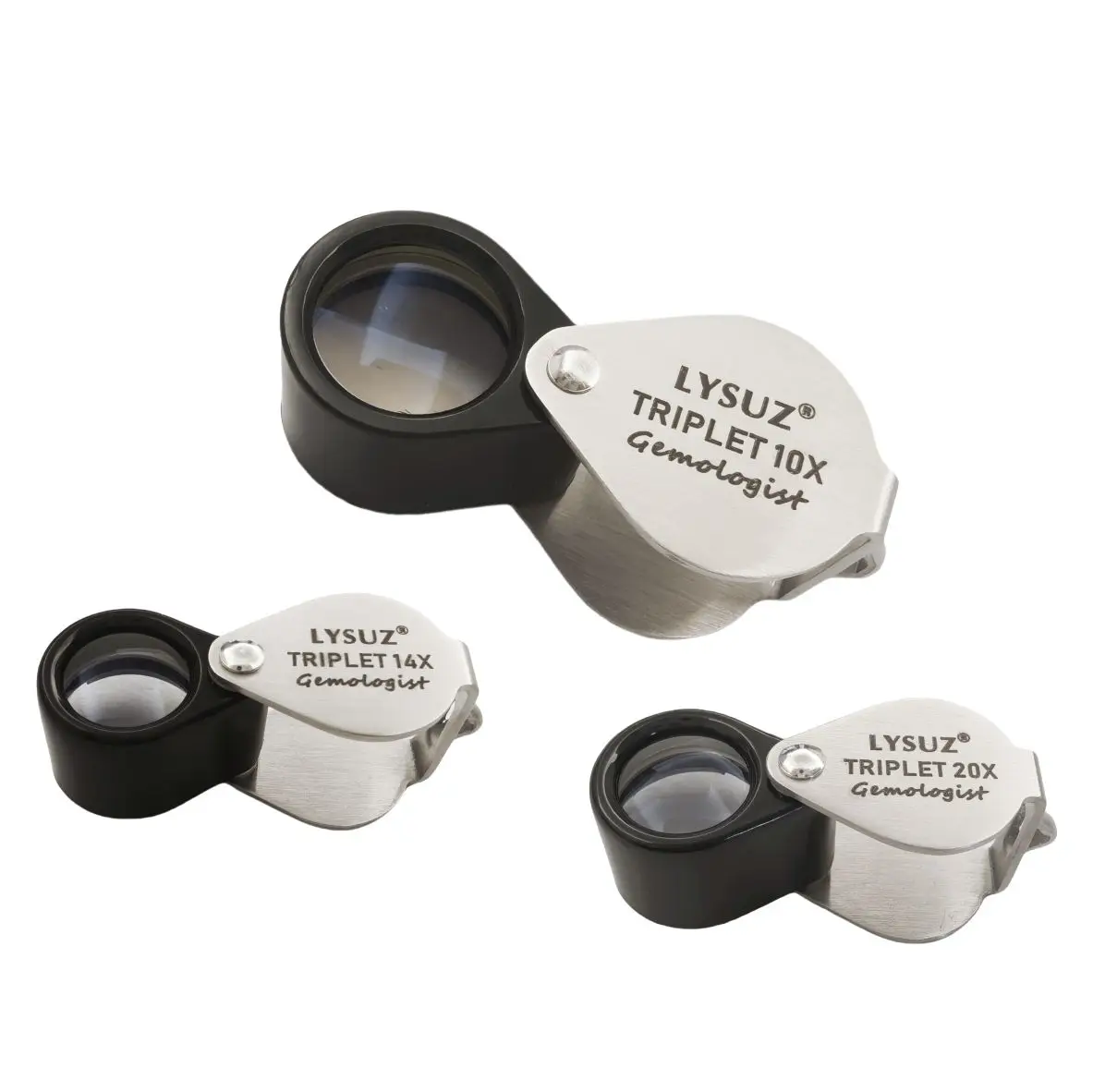 

Portable Light Mini Light Diamond High Power New Gemstone York Triple 10x 14x Jewelry Hasting Loupe Lysuz